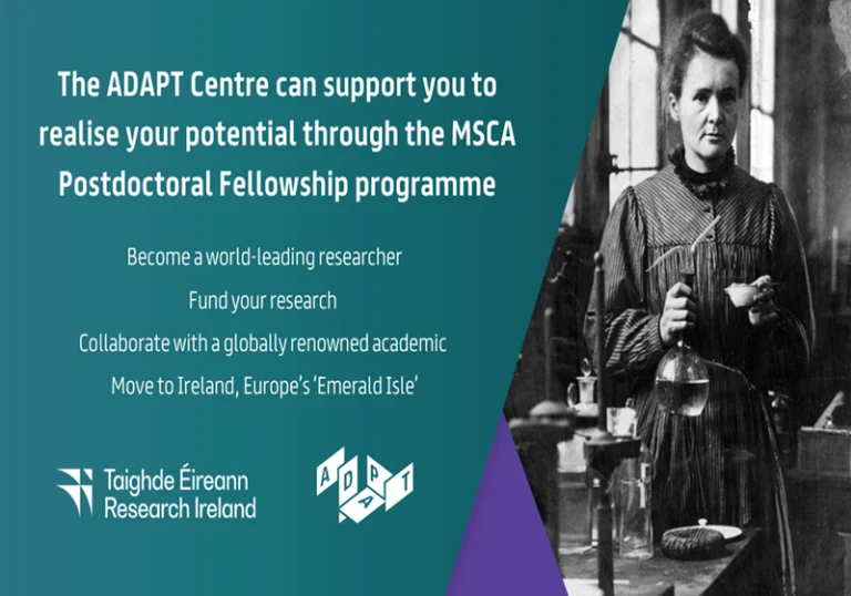 Promotion of call for expression of interest for the MSCA Postdoctoral Fellowship 2025 with the ADAPT Centre